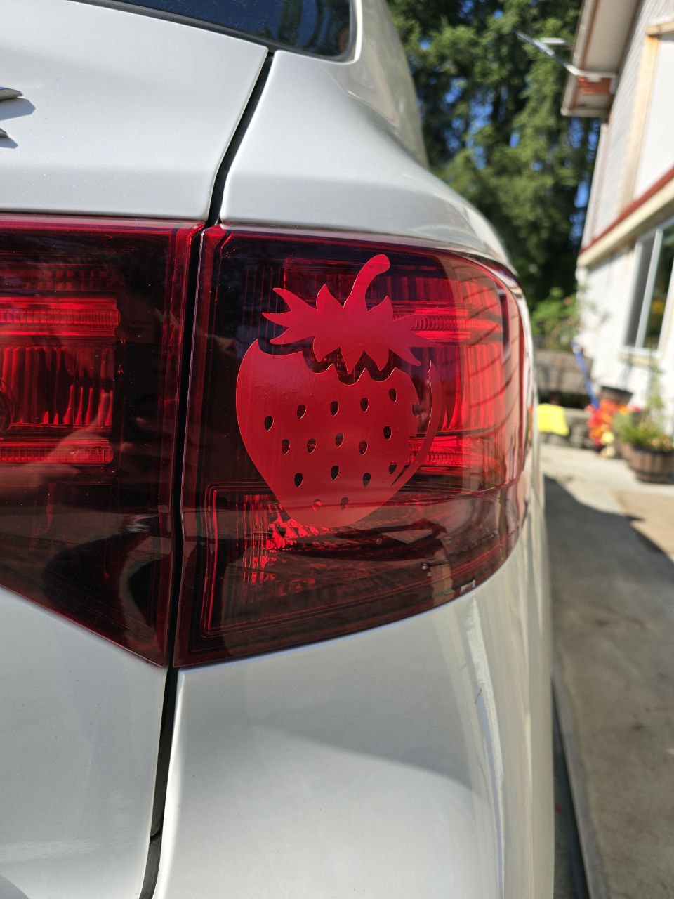 Strawberry Taillight Decal